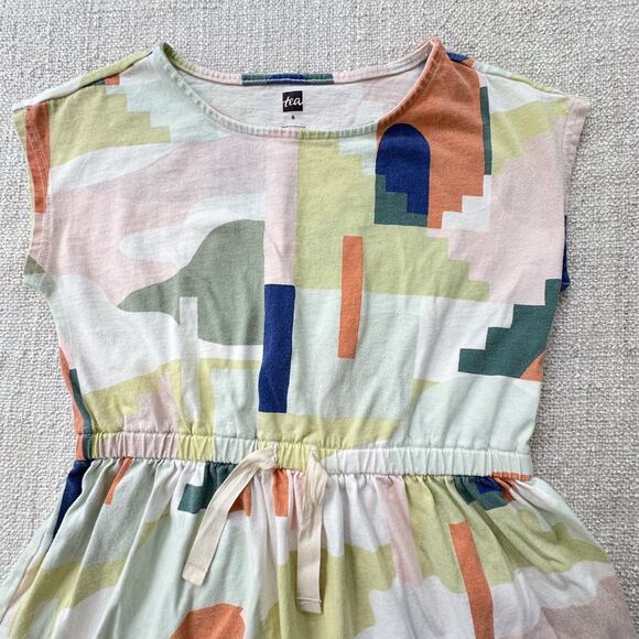 Tea Collection Geo Print Dress GUC 6 - Picture 2 of 5